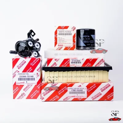 BUNDLE SALE! Air Oil Fuel & Cabin Filters For TOYOTA FORTUNER / HILUX / INNOVA GAS (2016 - Up) (17801-0L040/87139-28020/23300-75140/90915-YZZD2) / cabin air fuel oil filter combo bundle parts stuff car accessories motor upgrades engine