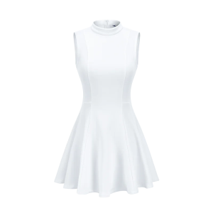 TTYGJ High Waist Golf Dress with Shorts for Women Sleeveless Pleated Skirt Ladies Outdoor Leisure Sportswear Tennis Golf Dresses