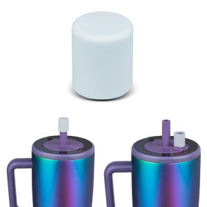MODERNLUX 1/2Pcs Leakproof ic Straw Cap Dustproof Silicone Straw Protector High Quality Colorful Bottle Decor for Brumate Era/Resa Tumblers Universal