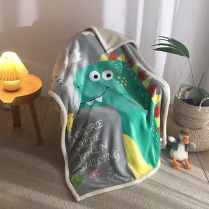 ผ้าห่มเด็กผ้าสักหลาดการ์ตูนหนาสองชั้นผ้าห่มเด็กผ้าห่มฤดูใบไม้ร่วงและฤดูหนาวผ้าห่มงีบผ้าห่มของขวัญการค้าต่างประเทศ