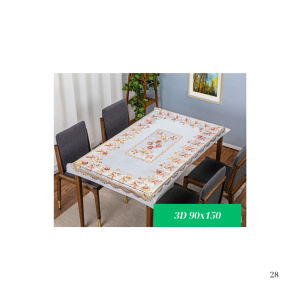 Khăn trải bàn 3D 90x150cm cao cấp Họa tiết nổi 3D hiện đại chống thấm chống trượt chống dầu mỡ