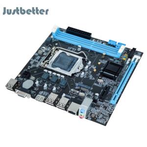 【New Arrival】H61 Motherboard 16GB Micro-ATX Computer MainBoard LGA1155 Socket I3/I5/I7 CPU Support 2 X DDR3 4 X SATA 2.0 Realtek 10/100 Mbps LAN Onboard for Office