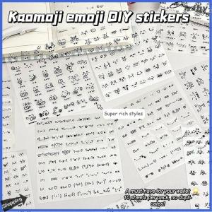 【jianzhanqinl】 สตีฟสุ่ม2ชิ้นน่ารักสัตว์เลี้ยงสติกเกอร์อีโมติคอนโปร่งใสสติกเกอร์ตกแต่งวารสาร