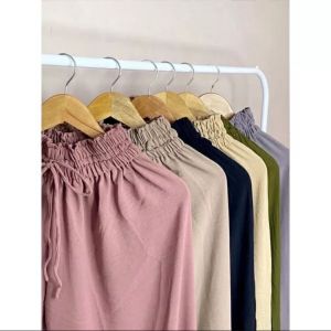 Celana kulot crinkle bahan crinkle airflow premium