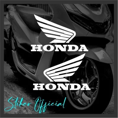 Honda Logo with Wings Sticker for Motorcycle Vinyl Honda Decals Motorcycle Sticker Waterproof Design