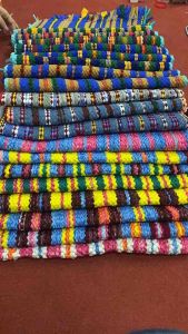 (15ผืน) พรมเช็ดเท้าผืนใหญ่ ถักเปียทอมือชุมชน จ.ศรีษะเกษ