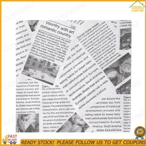 [CY] 500Pcs Greaseproof Deli Wrapping Sheets 25x25cm Deli Wrap Wax Paper Sheet for Sandwiches/Burgers/Fries