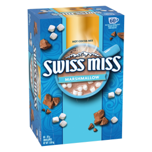Swiss Miss Marshmallow Hot Cocoa Mix – 60 Pack (28g Each) | Rich Chocolate Flavor with Mini Marshmallows | Made in USA Ships from Korea