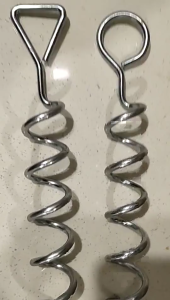 4 cái cọc lều Neo corkscrew hình dạng Trampoline Stakes spirals mặt đất Neo Stakes phụ kiện lều dễ dàng để sử dụng