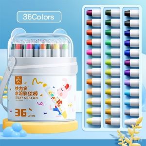 Childrens Water Soluble Painting Stick Crayons Gouache Watercolor All-in-One Silky Crayons For Kid