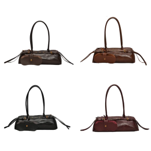 กระเป๋าเงินกระเป๋าสะพายไหล่สำหรับผู้หญิงกระเป๋าสะพายพาดลำตัวกระเป๋าหนังอินเทรนด์กระเป๋าถือ Hoboes หรูหรากระเป๋าแบบหนีบแขน