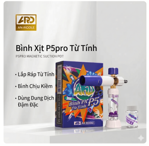 Bình Phun Bọt Tuyết Từ Tính Mini AN-RIDDLE P5 Từ Tính Đổi Nhanh – Kèm 2 Bình Và 3 Đầu Phun Đồng