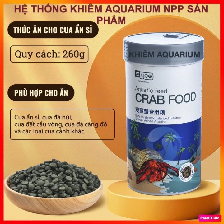 Cám Yee Crab Food thức ăn hạt chìm đặc biệt giúp cua phát triển toàn ...