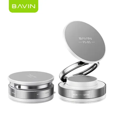 BAVIN PS85 Foldable Magnetic Vacuum Universal Car Mount 360° Rotating Phone Holder w/ Strong Magnetic Suction