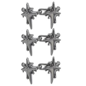 Jeans Fitness Pin for Women Girl Pants Waist Clip Crossed Star Waist Tightener Waist Cinching Clasp Tightening Pin 3PCS