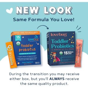 Men Vi Sinh Lovebug Probiotics Bổ Sung Lợi Khuẩn Hỗ Trợ Tiêu Hóa 1-4Y (Mỹ) - • Giúp tăng cường tiêu hóa giảm đầy hơi khó tiêu • Hỗ trợ hấp thu dưỡng chất tốt hơn • Góp phần tăng đề kháng tự nhiên của cơ thể