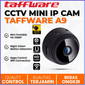 PENGIRIMAN CEPAT Taffware Mini WiFi IP Camera CCTV Wide Angle Nightvision 1080P A9NV / cctv mini kecil jarak jauh lewat hp tersembunyi tanpa kabel tahan 24 jam baterai tahan lama canggih full hd / cctv tersembunyi paling kecil konek hp tanpa kabel