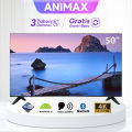 ANIMAX Smart TV 50 inch Smart TV - Digital TV - 4K - UHD -Youtube - Google Assistant - Dolby Audio - Android 11.0 - Bluetooth - Mirroring - WIFI - LAN. 