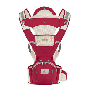 HamshMoc Ergonomic Baby Wrap Carrier Multifunctional Infant Kangaroo Sling Backpack Adjustable Comfort With Windproof Headgear Storage Bag For Safety Newborns Travel