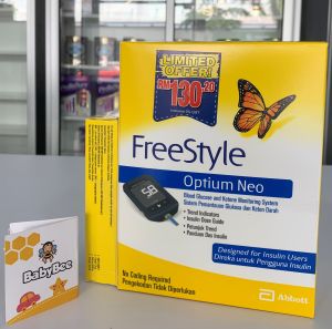 (Lifetime Warranty) Abbott Freestyle Optium Neo Starter Kit Blood Glucose Ketone Meter Machine Free-Style 雅培辅理善血糖检测试纸