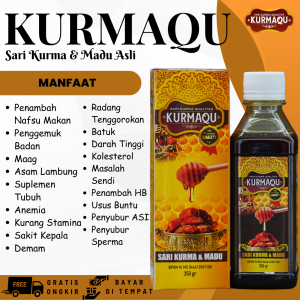 KURMAQU Sari Kurma - Obat Lambung dan Maag Kronis Obat Herbal Asam Lambung Gemuk Penggemuk Badan