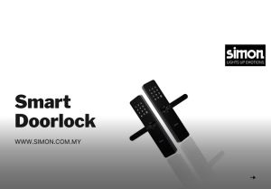 SIMON LK33 Smart Door Lock Simon smart Home App Control Doorlock 3D Fingerprint Password card Digital Lock