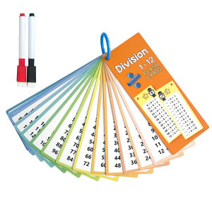 Dry Erase บัตรคำศัพท์ Quick Calculation Mathematic Practice Flash Card for Learning Multiplication Division Multiply Divide Math Flashcards Practicing Math Skill Reinforcing Calculation Techniques แฟลชการ์ด ชั้น ป.1 ป.2 ป.3