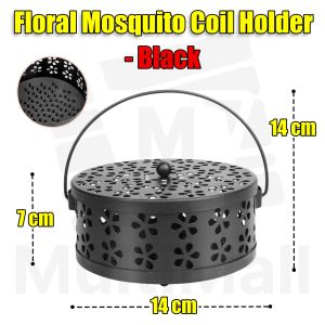 <SG Seller>Floral Mosquito coil holder| Floral coil holder| Mosquito coil box| Mosquito coil case |Mosquito coil and holder| Mosquito coil holder portable|Outdoor mosquito coil holder case| Hollow coil holder