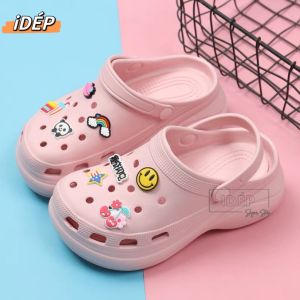 HOÀN TIỀN 15% - Dép sục cross nữ Classic đế độn cao 7cm tặng 08 sticker êm chân - Sục y tá đế dày hottrend- iDÉP SL067