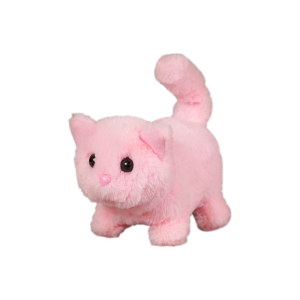 XUECHUANGYING Head Shaking Cat Plush Toy Tail Wagging Stuffed Animal Walking Interactive Cat Pet Doll Simulation Electronic Stuffed Doll Boys Girl