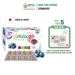 Viên Uống Bổ Mắt EzimaxGo - Nhật Bản - Giảm Khô Mắt Mỏi Mắt Ngừa Thoái Hóa Điểm Vàng – Hộp 30 Viên