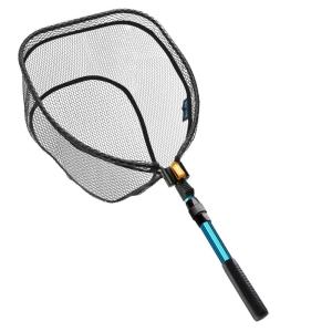 SANLIKE Foldable Net Fly Fishing Landing Net Trout Bass Net Catching and Releasing Net for Freshwater Salt Water
