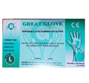 (INS-J) Great Glove Powder-Free Latex Disposable Examination/Surgical Gloves (100pcs)
