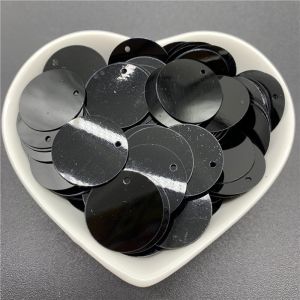 200Pcs/Lot Diameter 20mm Flat Round Sequins With 1 Side Hole PVC Flat Round Loose Sequin Paillettes Sewing Craft DIY
