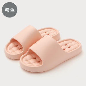 [Free Shipping] Bathroom Non-Slip Water-Draining Slippers For Women Summer Home Use Thick-Soled Quick-Dry EVA Sandals For Men