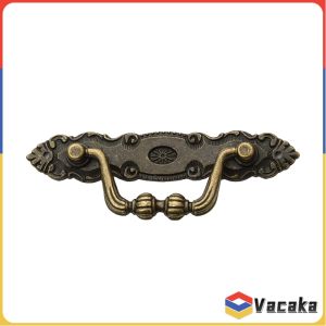 Vacaka Bronze Color Classical Vintage Retro Carving Drawer Handle Cabinet Furniture Handle 1Pc