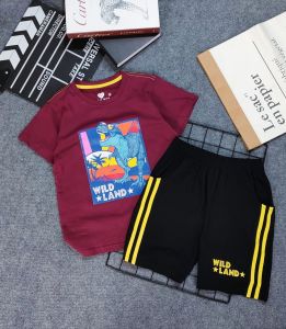 40-65kg) Bộ thun coton xuất cho bé trai đại cồ vải đẹp hàng sẵn y hình (1055)