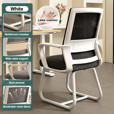 Office Chair Ergonomic Study Chair Working Conference Chair With Wheels Home Furniture High Back Comfortable Breathable Mesh Computer Chair With Lumbar Support