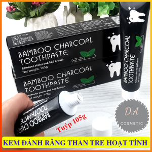 Kem Đánh Răng Than Tre Hoạt Tính Tuýp 105g Colugea Bamboo Charcoal Hương Thơm Mát Bạc Hà – Làm Sạch Răng Miệng Ngăn Ngừa Hôi Miệng Sâu Răng