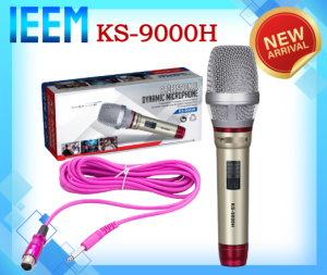 【IEEM】Platinum Karaoke KS-9000H Dynamic Microphone Professional Wired MIC for Video Ke Recording Karaoke KTV System High Quality Universal Wired Microphone