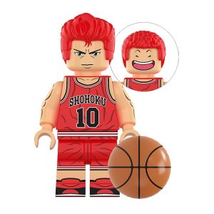 Anime SLAM DUNK Hanamichi Sakuragi Kaede Rukawa Haruko Mini Building Block Plastic Figure Toy