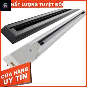 Thanh ray đèn rọi 1m Và 15m 2m đèn rọi ray gắn được 3-6 Đèn ray gắn đèn trang trí cửa hàng/quán màu đen/trắng