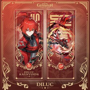 การ์ดเกนชินอิมแพค เป็นที่คั่นหนังสือได้ สวย น่าสะสม (พร้อมส่ง)