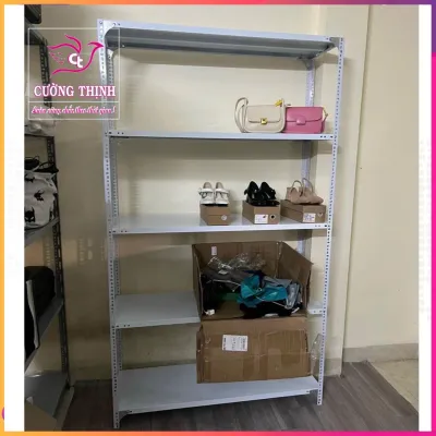 Kệ sắt V lỗ đa năng 2-3-4-5 tầng dài 07m x rộng 03m x cao 1- 12 -15m. Kệ lắp ghép đa năng. Giao hàng hỏa tốc tại TPHCM