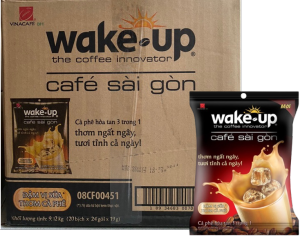 Cà phê hòa tan WAKE UP 3 trong 1 café sài gòn bịch 456g