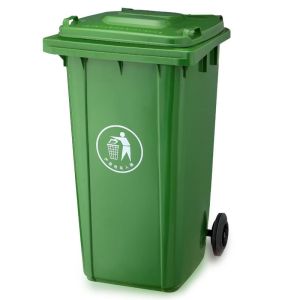 Large Outdoor Trash Bin with Wheels/100L120L Dustbin for Waste Sorting RecyclingCommercial Use