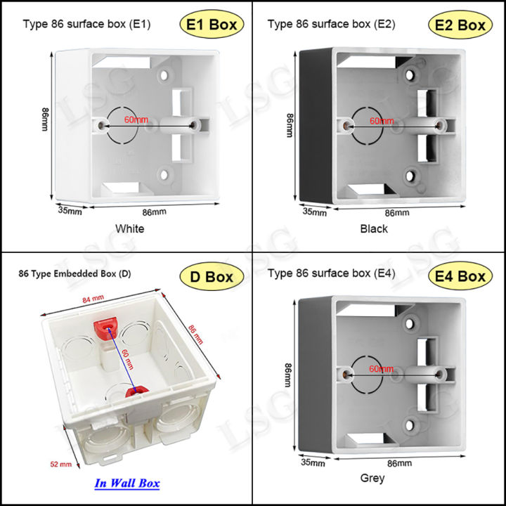 LSG Outlet socket for wall 3-hole universal power point, Electrical ...