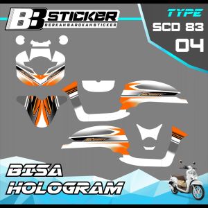 Decal Scoopy BISA HOLOGRAM Full Body Full Block Dekal New Fi 2017 2018 2019 Scd 83