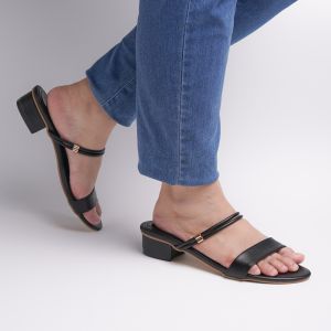 Zavatu Sepatu Hak Tahu 3cm Big Size Jumbo 41 42 43 44 45 ZVT 163 Hitam