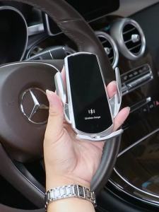 อัพเกรดใหม่ที่วางศัพท์มือถือในรถยนต์ 15w ชาร์จไร้สายแบบพกพาที่วางศัพท์มือถือขายึดในรถยนต์อุปกรณ์เสริมอุปกรณ์